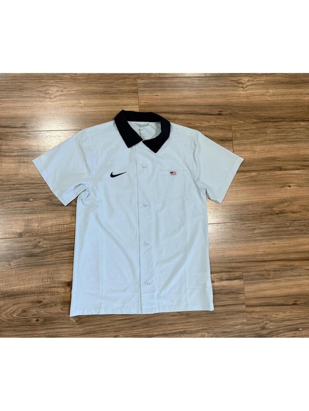 Nike SB 2024 Olympic Team USA Men's Full-Button Skateboarding Shirt